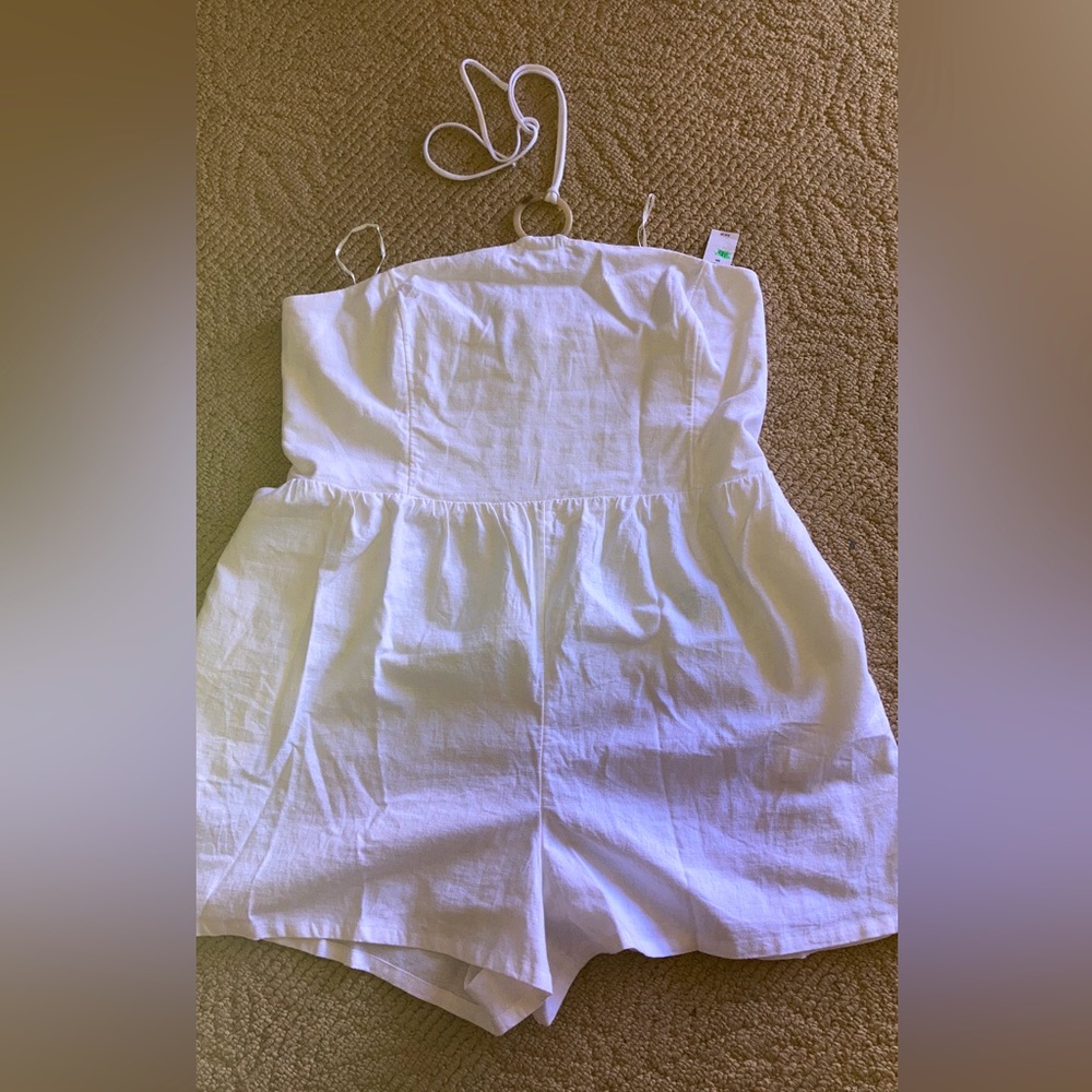 Nwt Womens Old Navy Linen Romper Shorts XXL
